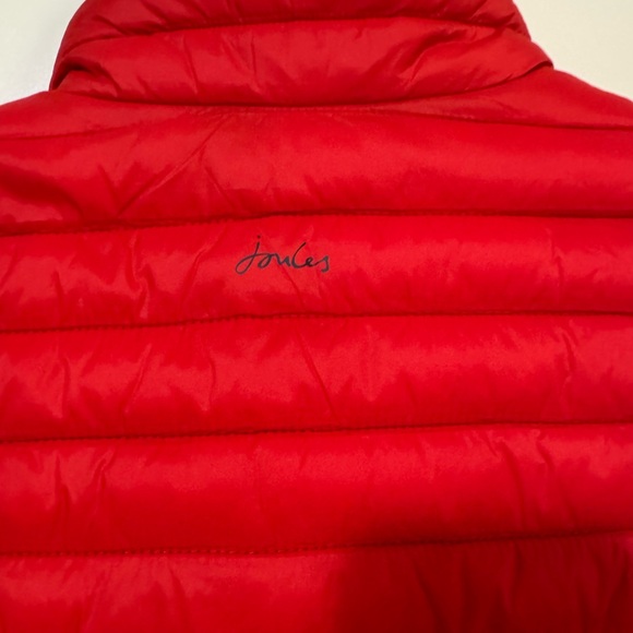 ✨NWOT Ladies Size 12 Joules Puffer Vest Red Full Zip Right as Rain Collection ✨ - Picture 7 of 10